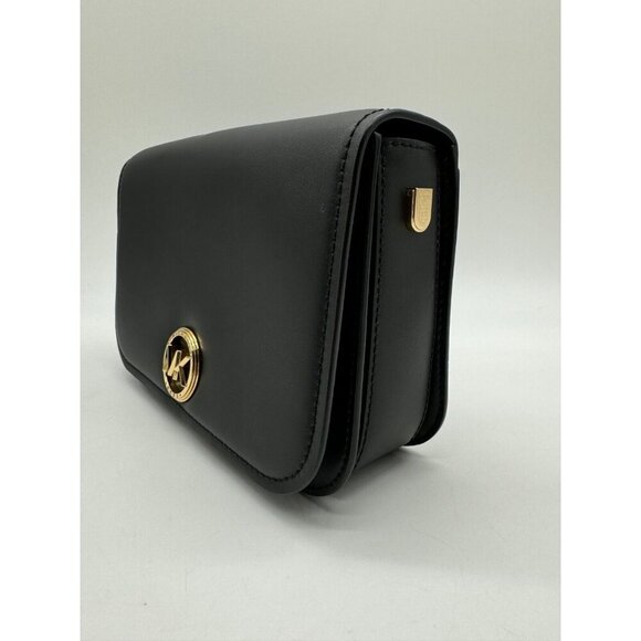 MICHAEL KORS genuine smooth leather large clutch handbag - Black - Picture 4 of 9